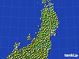 東北地方のアメダス実況(気温)(2017年06月07日)