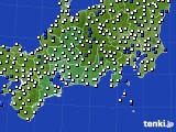 東海地方のアメダス実況(風向・風速)(2017年06月07日)
