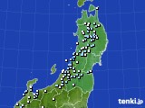東北地方のアメダス実況(降水量)(2017年06月08日)