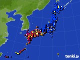 アメダス実況(日照時間)(2017年06月08日)