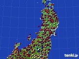東北地方のアメダス実況(日照時間)(2017年06月09日)