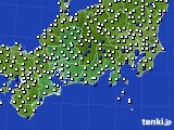 東海地方のアメダス実況(風向・風速)(2017年06月09日)