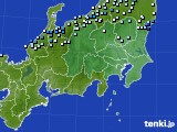関東・甲信地方のアメダス実況(降水量)(2017年06月10日)