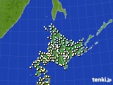 北海道地方のアメダス実況(気温)(2017年06月11日)