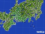東海地方のアメダス実況(風向・風速)(2017年06月11日)