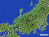 北陸地方のアメダス実況(風向・風速)(2017年06月12日)