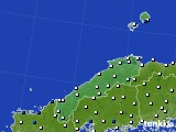 2017年06月12日の島根県のアメダス(風向・風速)