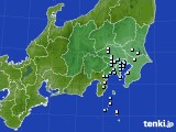 関東・甲信地方のアメダス実況(降水量)(2017年06月13日)
