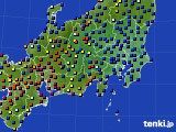 関東・甲信地方のアメダス実況(日照時間)(2017年06月13日)