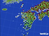 九州地方のアメダス実況(日照時間)(2017年06月13日)