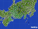 東海地方のアメダス実況(風向・風速)(2017年06月13日)