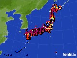 アメダス実況(日照時間)(2017年06月14日)