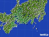 東海地方のアメダス実況(風向・風速)(2017年06月14日)