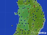 2017年06月15日の秋田県のアメダス(日照時間)