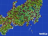 関東・甲信地方のアメダス実況(日照時間)(2017年06月17日)