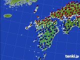 九州地方のアメダス実況(日照時間)(2017年06月17日)