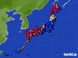 アメダス実況(日照時間)(2017年06月18日)