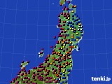 2017年06月19日の東北地方のアメダス(日照時間)