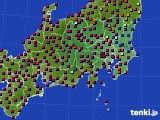 関東・甲信地方のアメダス実況(日照時間)(2017年06月19日)
