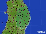 岩手県のアメダス実況(日照時間)(2017年06月20日)