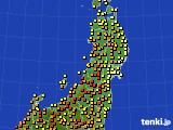 東北地方のアメダス実況(気温)(2017年06月20日)