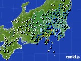 関東・甲信地方のアメダス実況(降水量)(2017年06月21日)