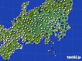 2017年06月21日の関東・甲信地方のアメダス(風向・風速)