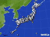 アメダス実況(風向・風速)(2017年06月21日)