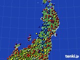 東北地方のアメダス実況(日照時間)(2017年06月22日)