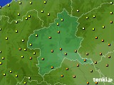 群馬県のアメダス実況(気温)(2017年06月22日)