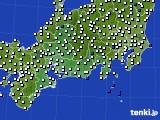 東海地方のアメダス実況(風向・風速)(2017年06月22日)