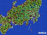 関東・甲信地方のアメダス実況(日照時間)(2017年06月23日)