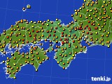 近畿地方のアメダス実況(気温)(2017年06月23日)