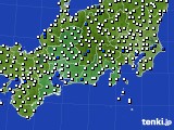 東海地方のアメダス実況(風向・風速)(2017年06月23日)