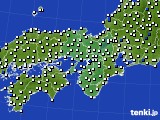 近畿地方のアメダス実況(風向・風速)(2017年06月23日)