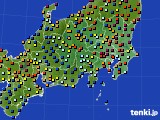 関東・甲信地方のアメダス実況(日照時間)(2017年06月24日)