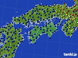 四国地方のアメダス実況(日照時間)(2017年06月24日)