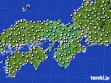 近畿地方のアメダス実況(風向・風速)(2017年06月24日)