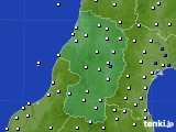 山形県のアメダス実況(風向・風速)(2017年06月24日)