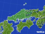 中国地方のアメダス実況(降水量)(2017年06月25日)