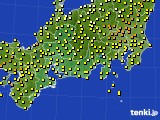 2017年06月25日の東海地方のアメダス(気温)