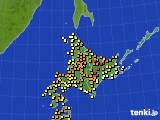 北海道地方のアメダス実況(気温)(2017年06月30日)