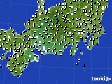東海地方のアメダス実況(風向・風速)(2017年06月30日)