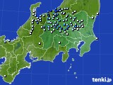 関東・甲信地方のアメダス実況(降水量)(2017年07月01日)