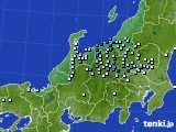 北陸地方のアメダス実況(降水量)(2017年07月01日)