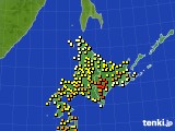 北海道地方のアメダス実況(気温)(2017年07月01日)