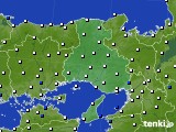 兵庫県のアメダス実況(風向・風速)(2017年07月01日)