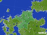 福岡県のアメダス実況(風向・風速)(2017年07月01日)