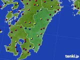 宮崎県のアメダス実況(日照時間)(2017年07月02日)