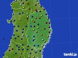 岩手県のアメダス実況(日照時間)(2017年07月02日)